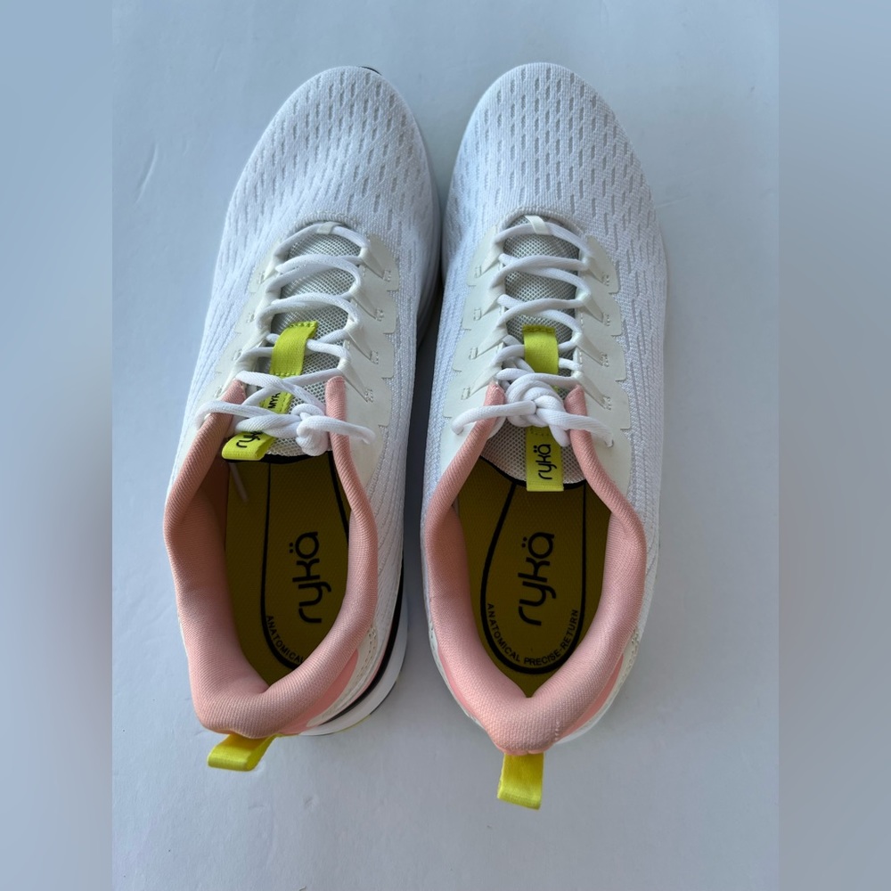 Ryka Women’s Myriad, White/pink Walking Shoe, Size 11 - Picture 5 of 9
